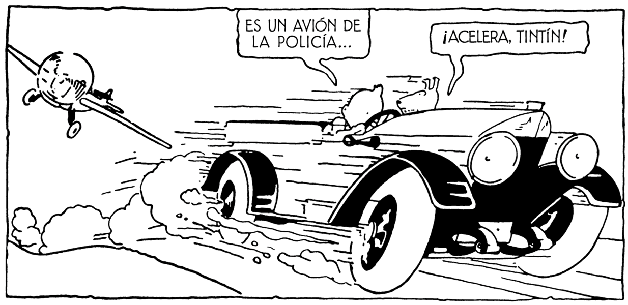 Tintin au pays des soviets la houppette de Tintin se relève